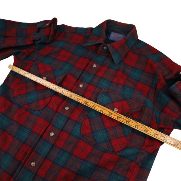 Vintage Pendleton %100 Wool Lindsay Tartan Plaid Flannel Shirt - Picture 9 of 10